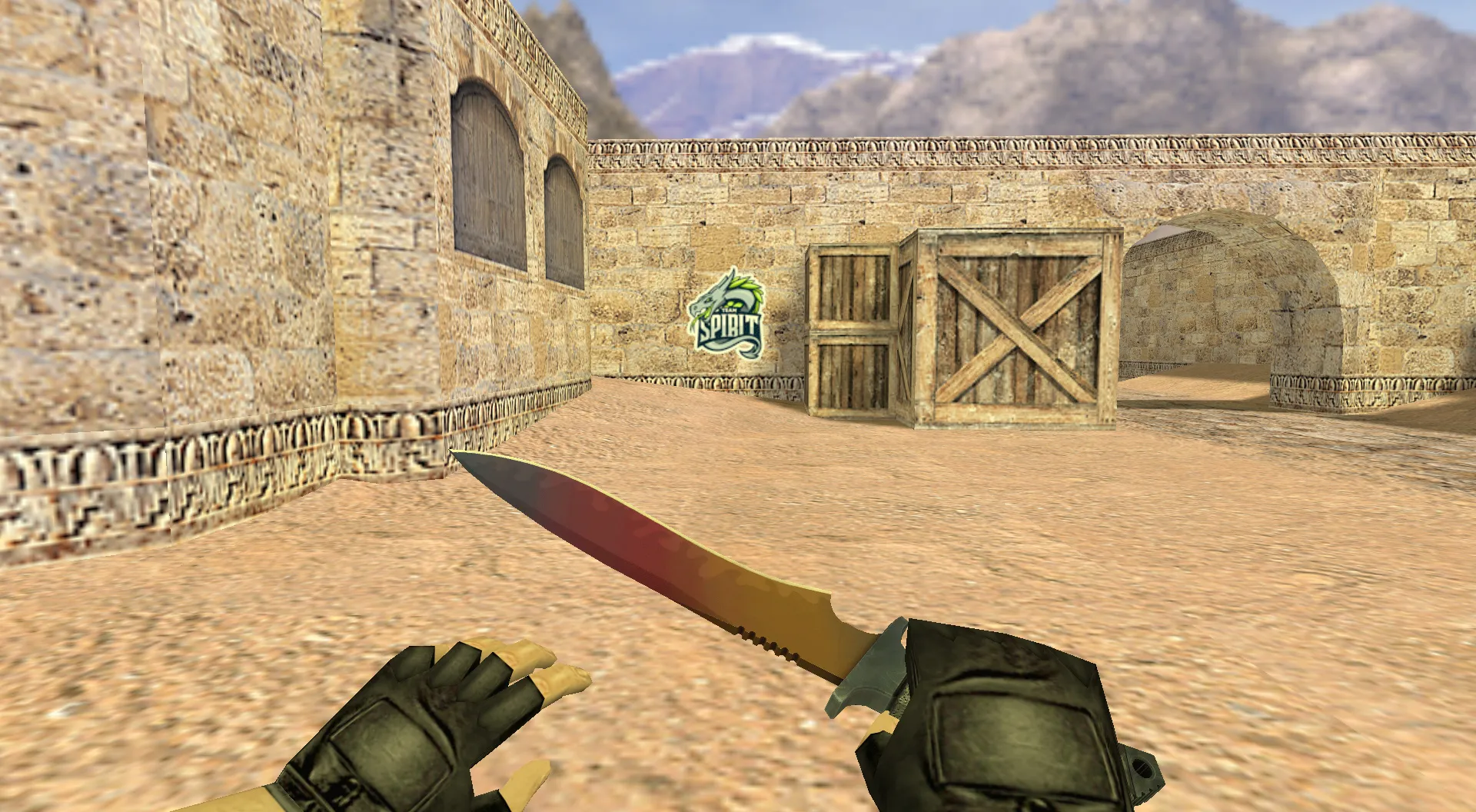 Скриншот Граффити «Team Spirit Logo» для CS 1.6 - Элементы Киберспорта