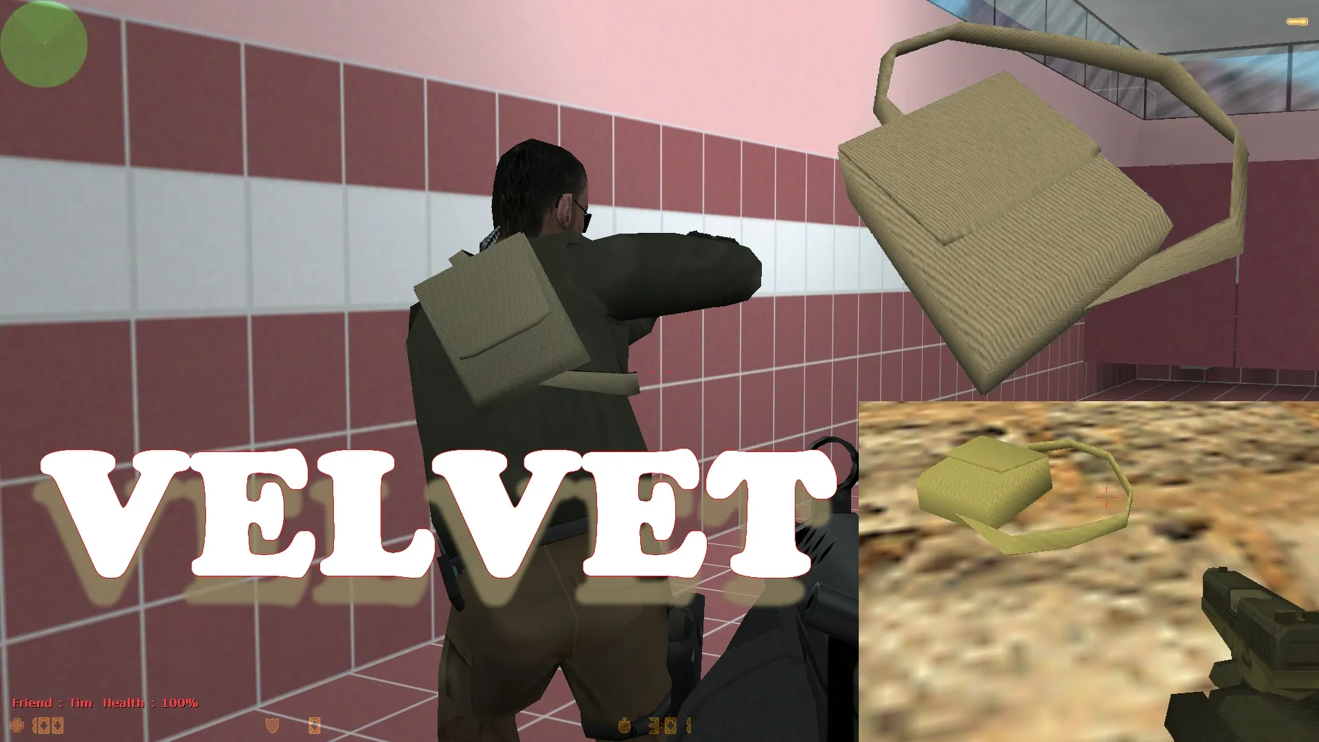 Скриншот  Модель «Modern Backpack» для CS 1.6: v_ p_ w_ модели, звуки, анимация осмотра, текстуры и настройка