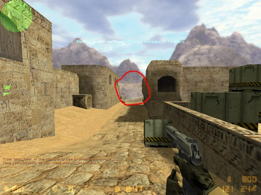 Скриншот  de_dust2_largo_advanced — DE карта для CS 1.6: точки, маршруты, .nav и оптимизация