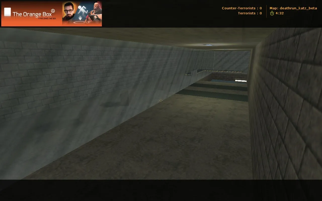 Скриншот  deathrun_katz_beta — карта deathrun для CS 1.6: раунды, ловушки, кт/т тактика и точки контроля