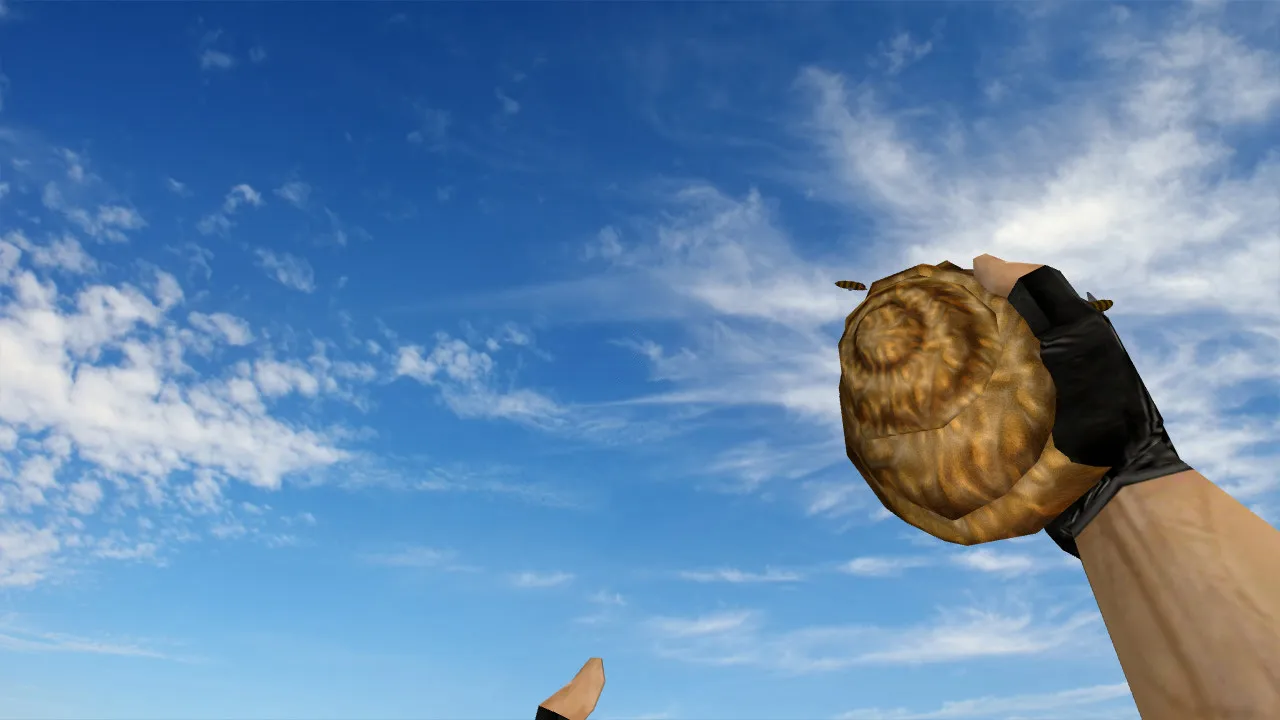 Скриншот Модель гранаты «Какашка» для CS 1.6: v_/p_/w_ модели, звук, анимация осмотра и качество текстур