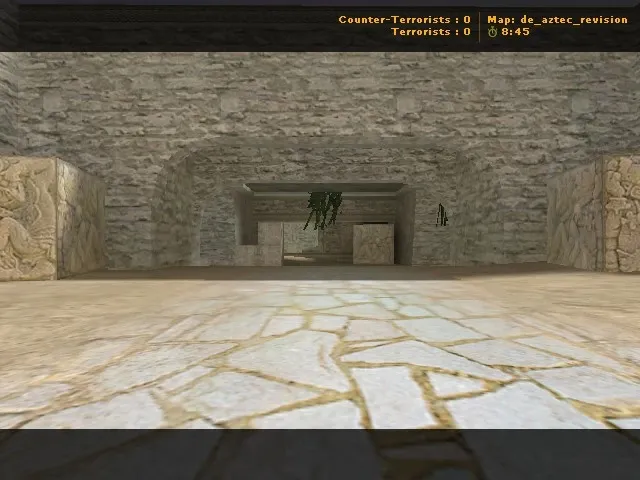 Скриншот  de_aztec_revision для CS 1.6: баланс сторон, точки, .nav для ботов и оптимизация карты