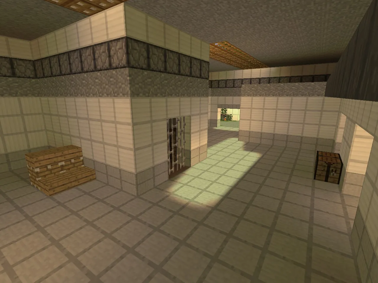 Скриншот  Карта de_cache_minecraft для CS 1.6: планировка, тактика Т/КТ, .nav для ботов, оптимизация