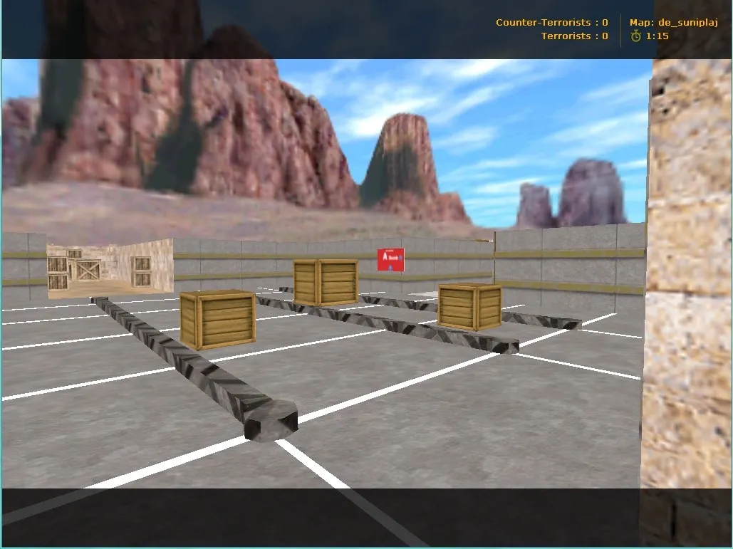 Скриншот Карта de_suniplaj для Counter-Strike 1.6: тактика и особенности