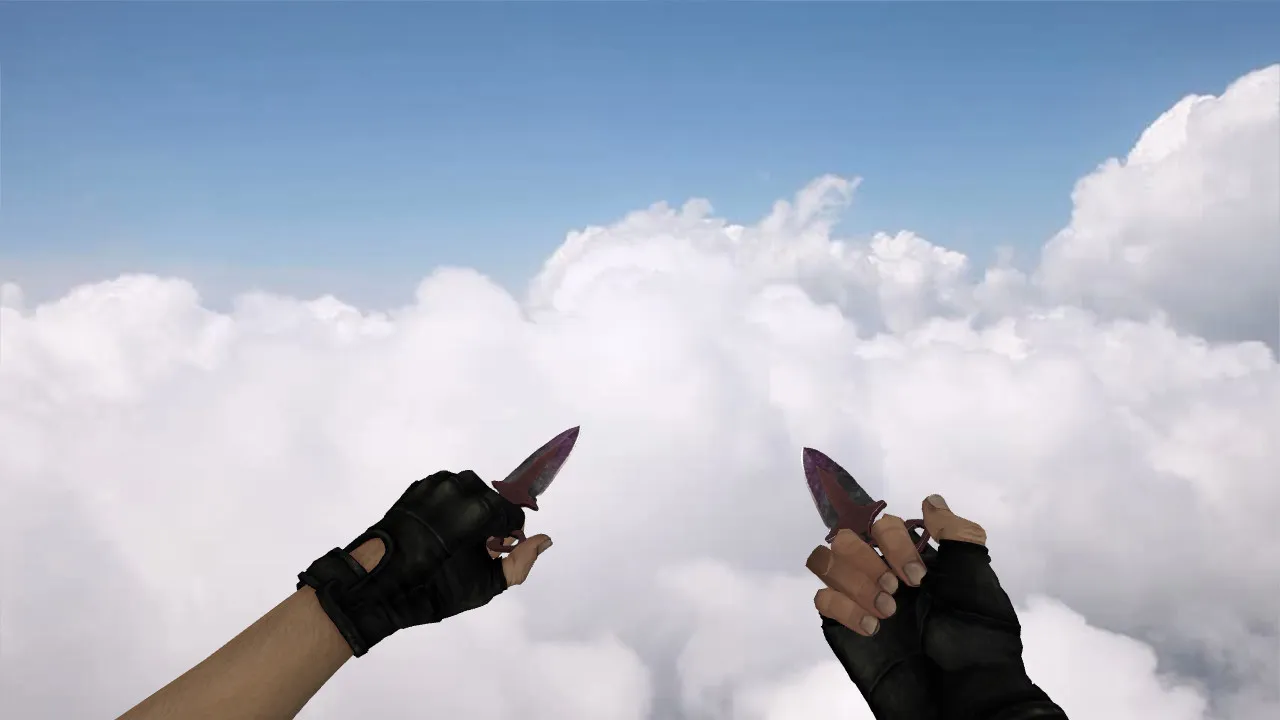 Скриншот Модель «Shadow Daggers Black Pearl» для CS 1.6: v_, p_, w_ нож, звуки, анимация осмотра и качество текстур