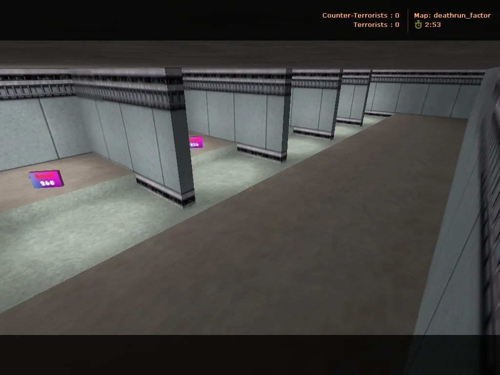 Скриншот  deathrun_factor для CS 1.6: карты deathrun, тактика за терр/контр, боты .nav, оптимизация