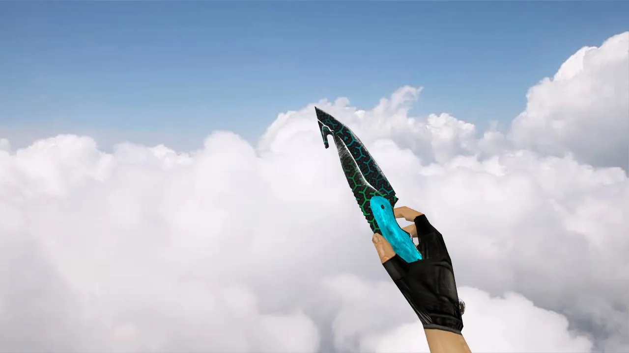 Скриншот  Модель ножа «Полимер» с лезвием-крюком v_model для CS 1.6: звуки, анимация осмотра и качество текстур