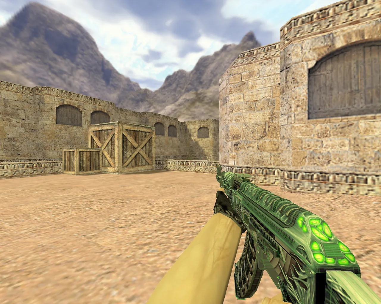 Скриншот Модель «АК-47 Ксеноморф» v_ / p_ / w_ для CS 1.6: звуки, анимация осмотра, текстуры