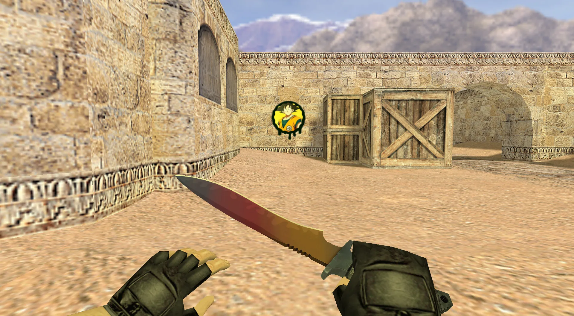 Скриншот Граффити «Сон Гоку» для CS 1.6 - Яркие моменты в игре