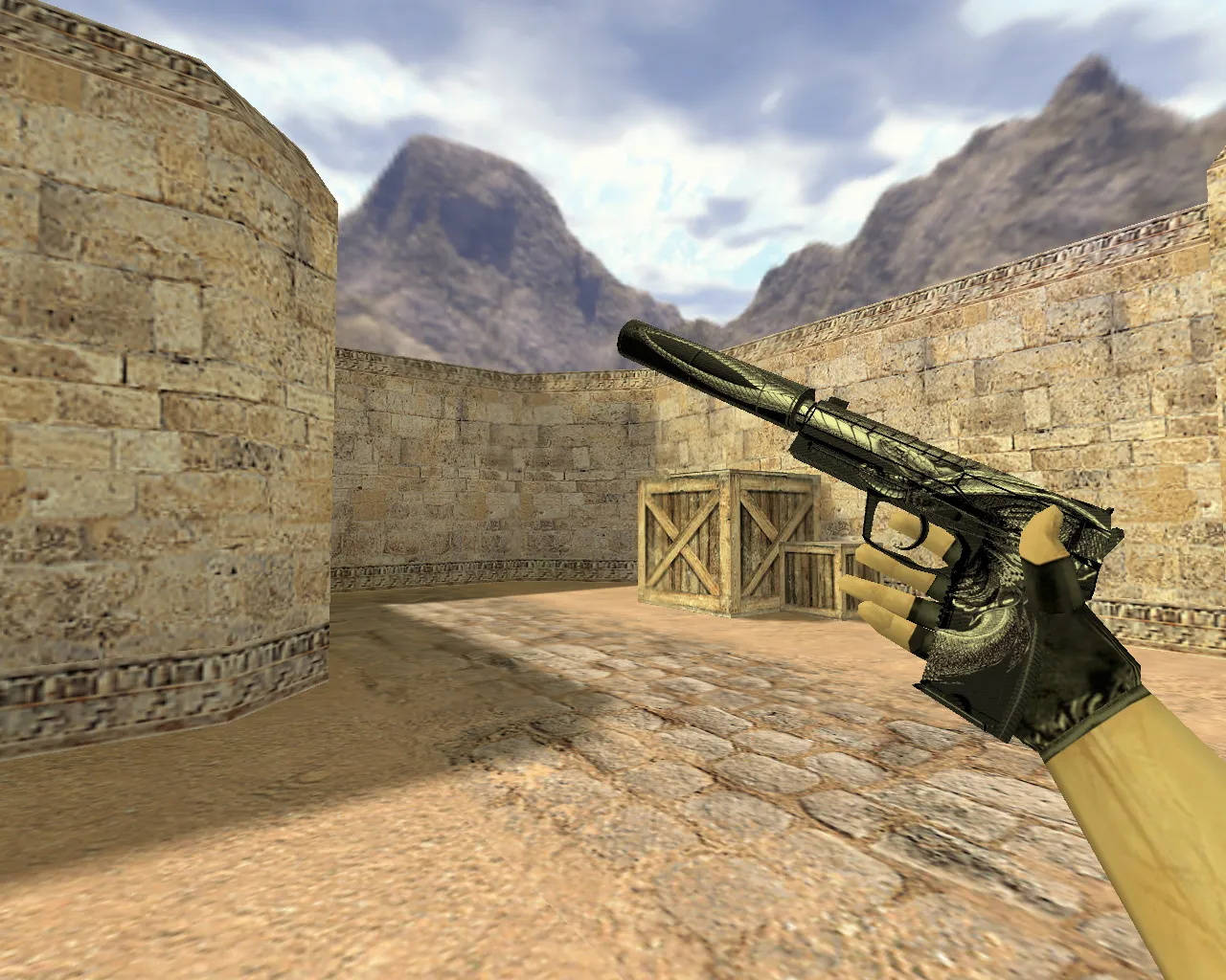 Скриншот Модель «USP Серебряный змей» для CS 1.6