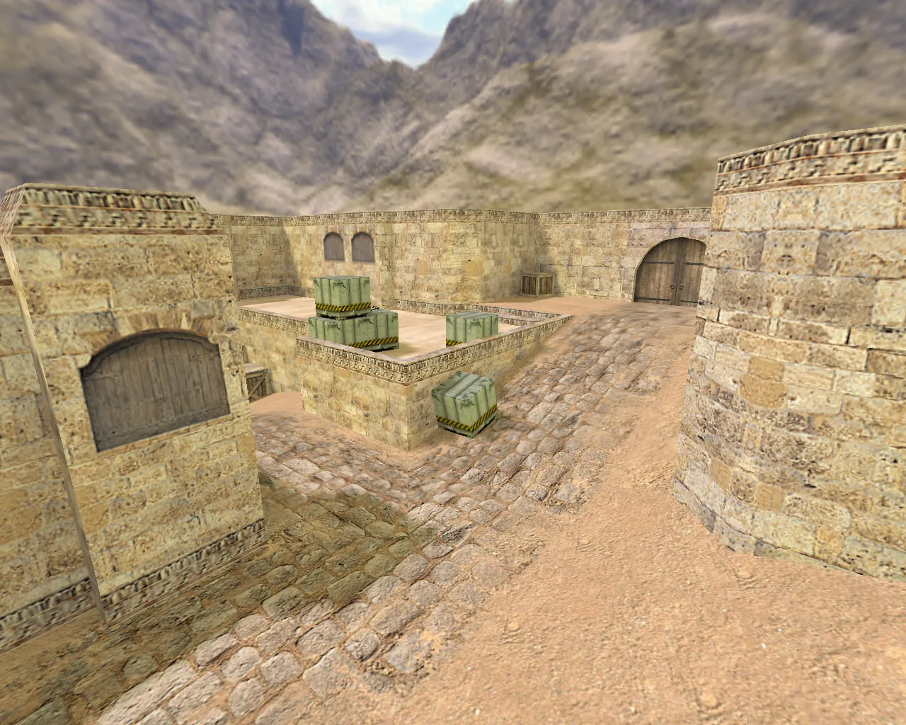 Скриншот  Карта 3d_aim_dust2 для CS 1.6: прицеливание, тренировка хедов и отработка спрея