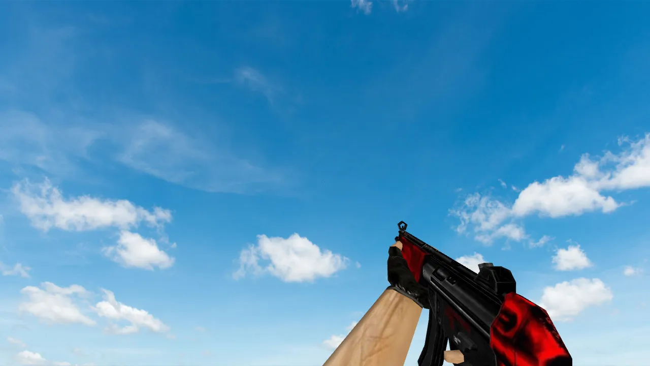 Скриншот Модель «MP5 Red Parts» для CS 1.6 - Качественные текстуры и анимация