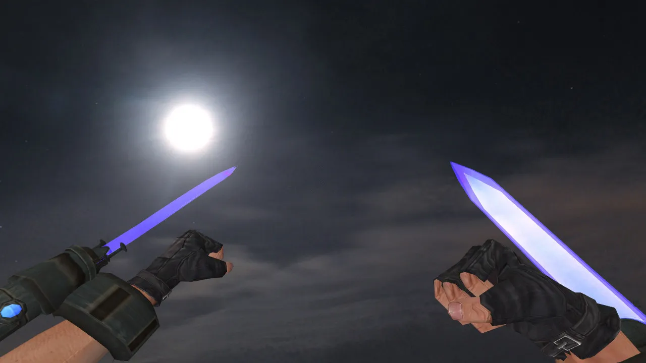 Скриншот Модель ножа Proton Handgun для CS 1.6: v_, p_, w_ файлы, звуки, анимация осмотра и качество текстур