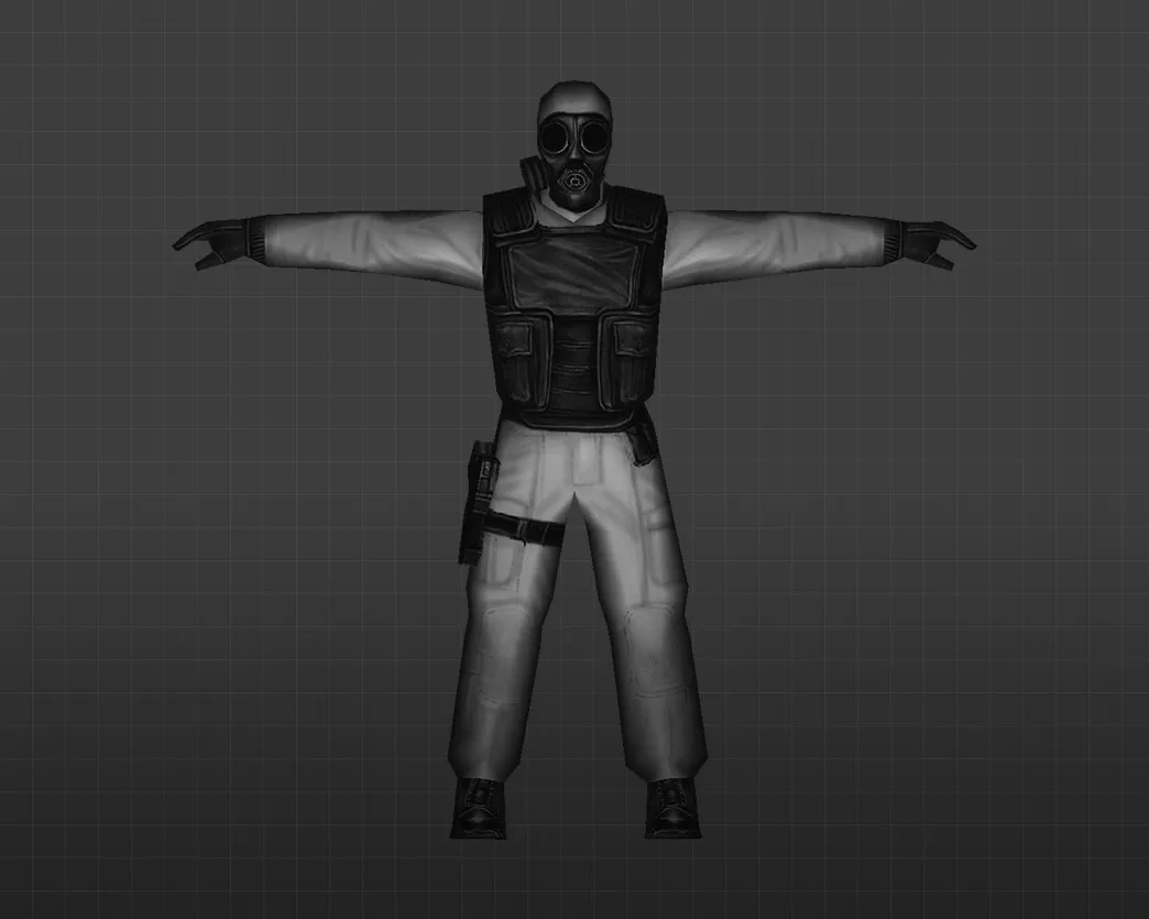 Скриншот Модель 'Снежный спецназ' для CS 1.6 - Перекрашенные модели игроков