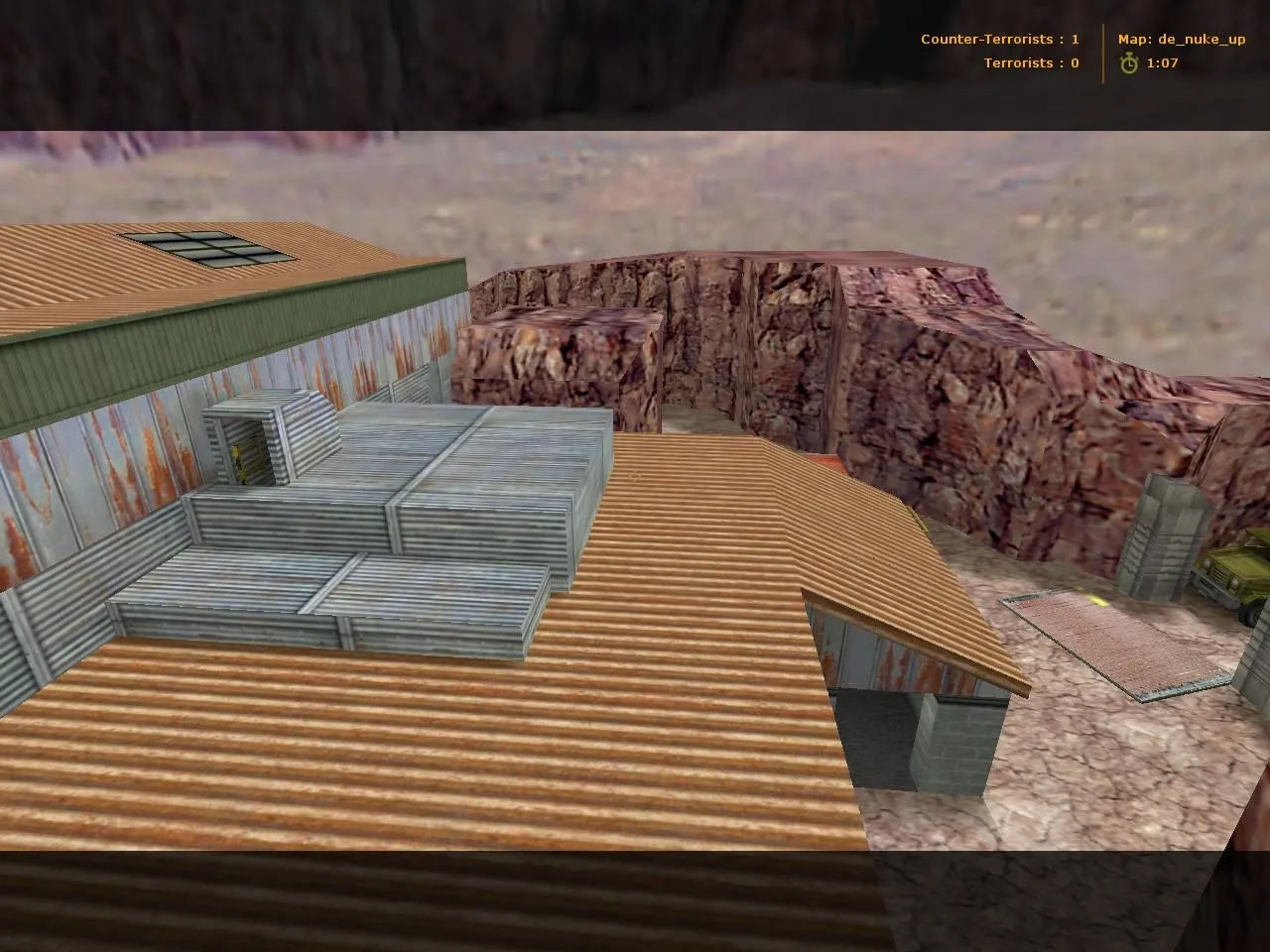 Скриншот  Карта de_nuke_up для CS 1.6: Тактика и особенности