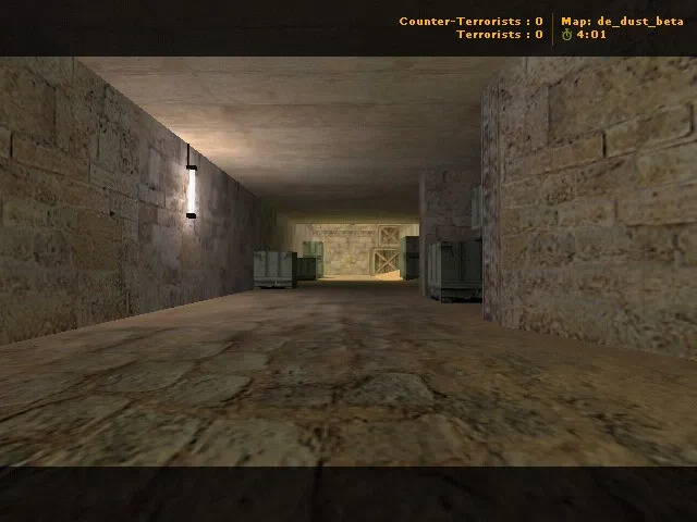 Скриншот  Карта de_dust_beta для CS 1.6: баланс сторон, точки, .nav для ботов и оптимизация wpoly/epoly