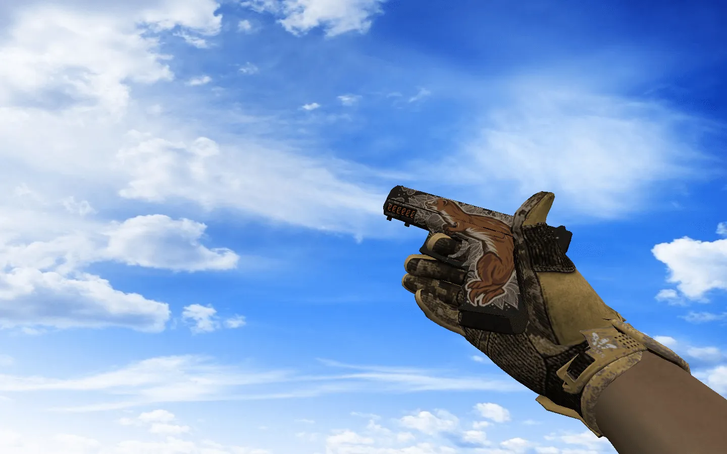 Скриншот  Пак оружия CS 1.6 «Засуха» со спортивными перчатками: АК-47, AWP, M4A4, ножи и скины под руку