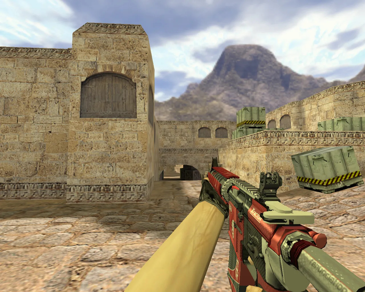 Скриншот Модель M4A4 X-Factor v_ p_ w_ для CS 1.6: звуки, анимация осмотра, качество текстур