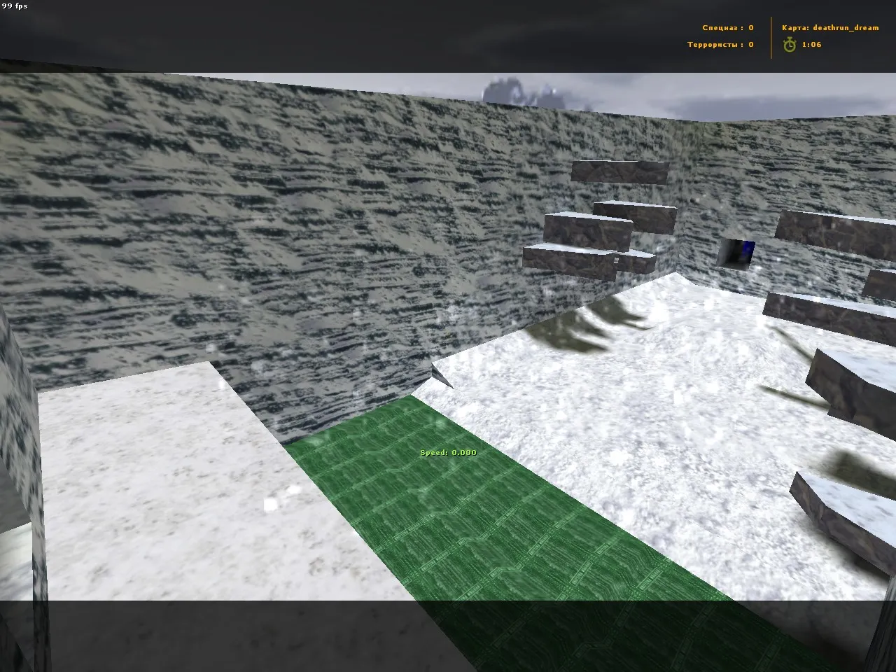 Скриншот  deathrun_dream для CS 1.6: карта deathrun, .nav для ботов, точки за ct/tt, оптимизация и настройка