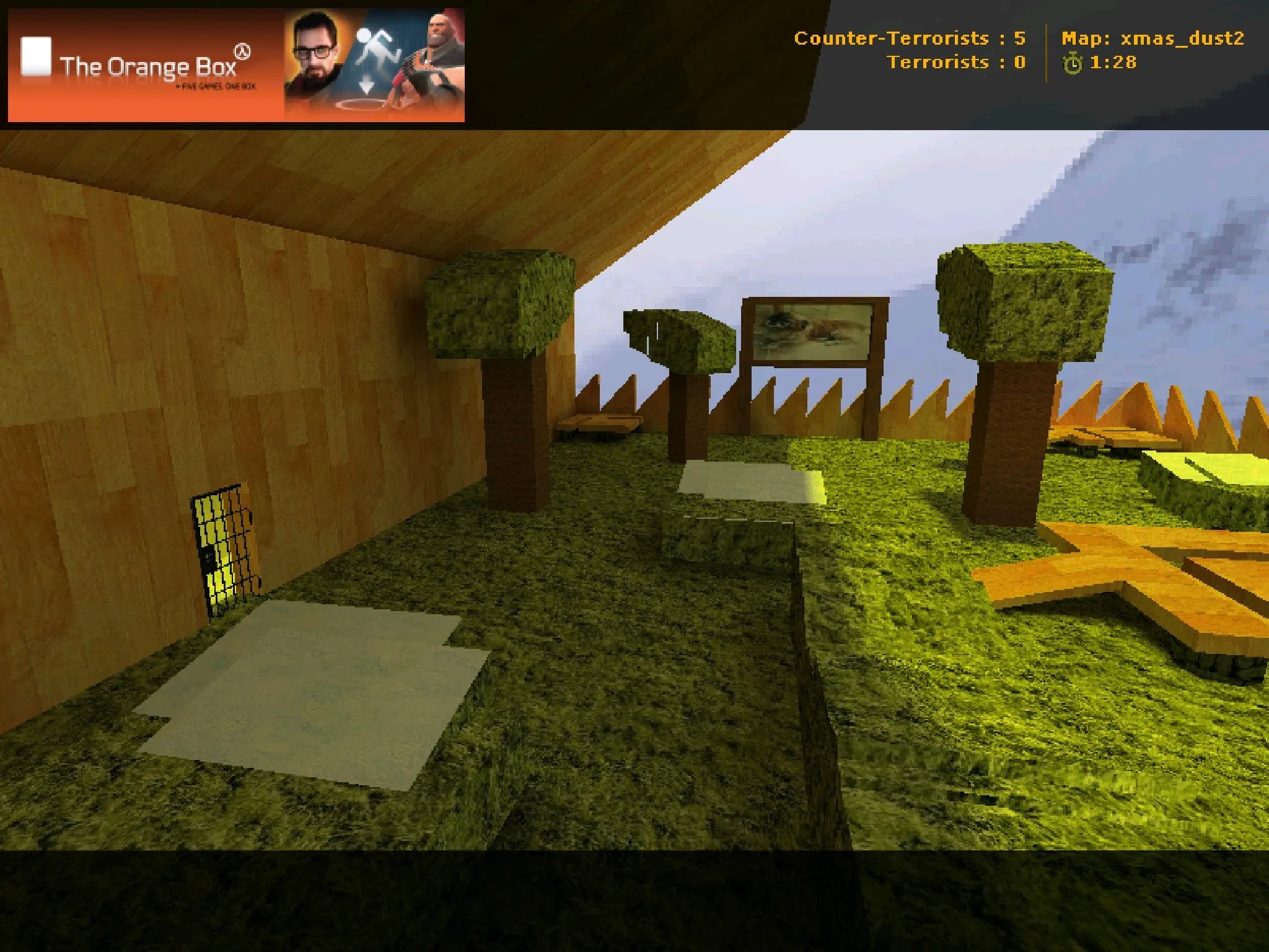 Скриншот  Карта xmas_dust2 для CS 1.6 – Зимняя версия классической карты