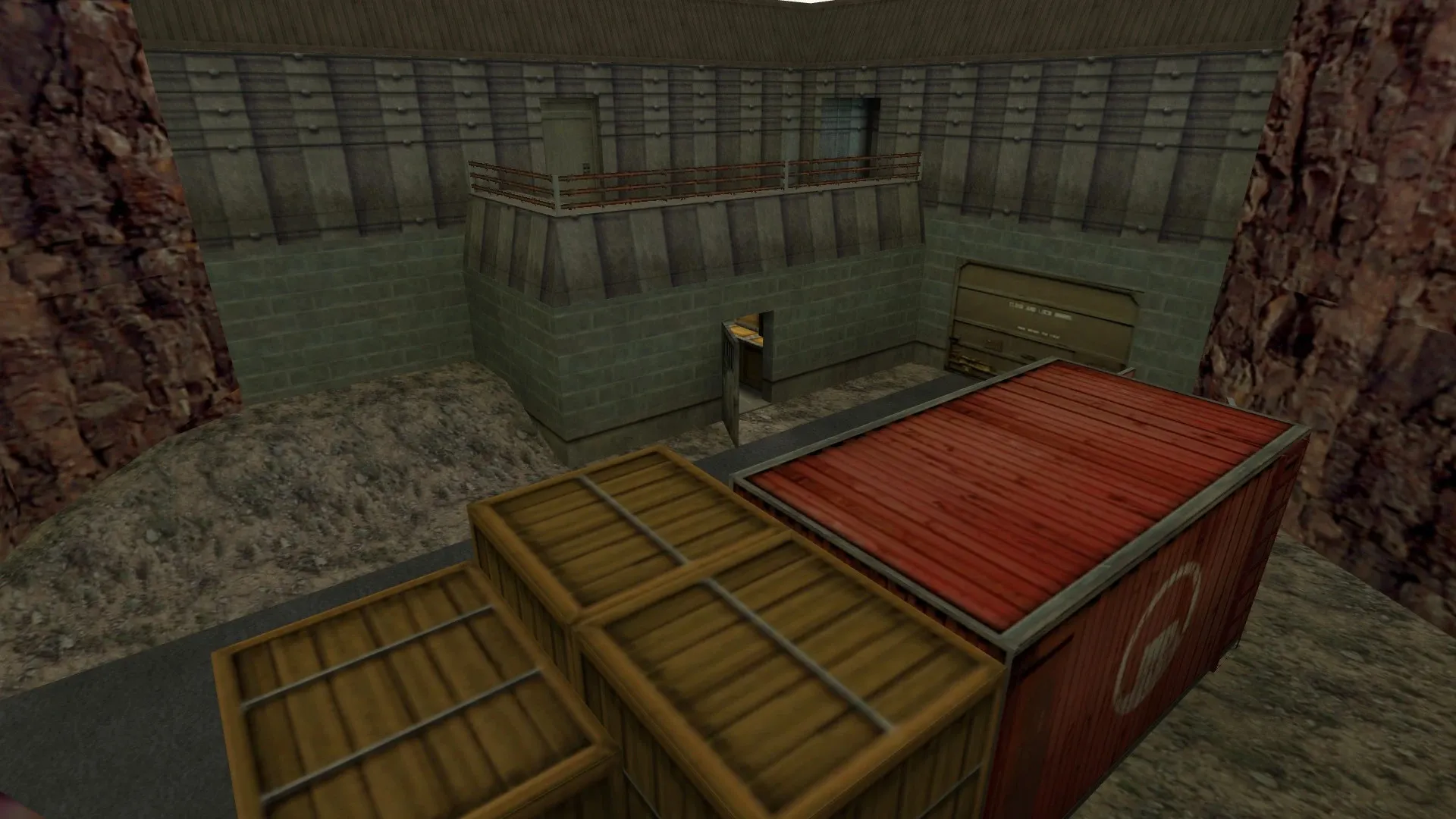 Скриншот  Карта de_ctfotress2 для CS 1.6: точки, маршруты CT/T, оптимизация и запуск без риска