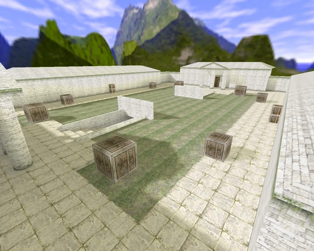 Скриншот  Карта awp_romans для CS 1.6: AWP-арены, точки под прицел, боты с .nav и оптимизация