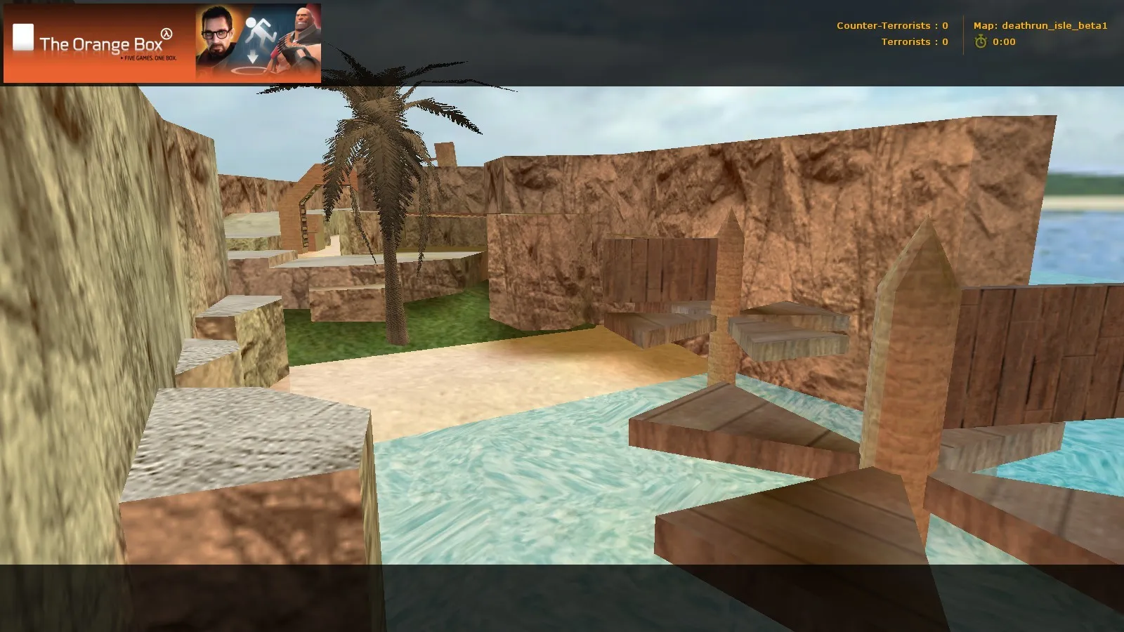 Скриншот  deathrun_isle_beta1 для CS 1.6: точки, ход игры, .nav, оптимизация wpoly/epoly