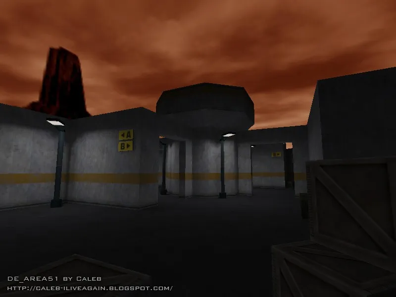 Скриншот  de_area51 для CS 1.6: обзор карты, точки, .nav для ботов и оптимизация wpoly/epoly