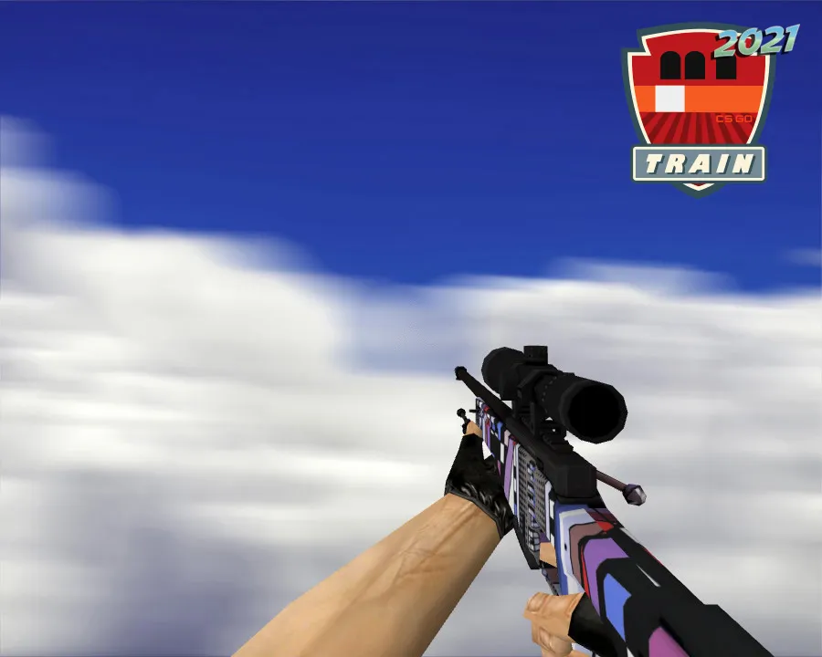 Скриншот AWP | Поп-AWP (POP AWP) для CS 1.6 - Уникальный скин для снайперки