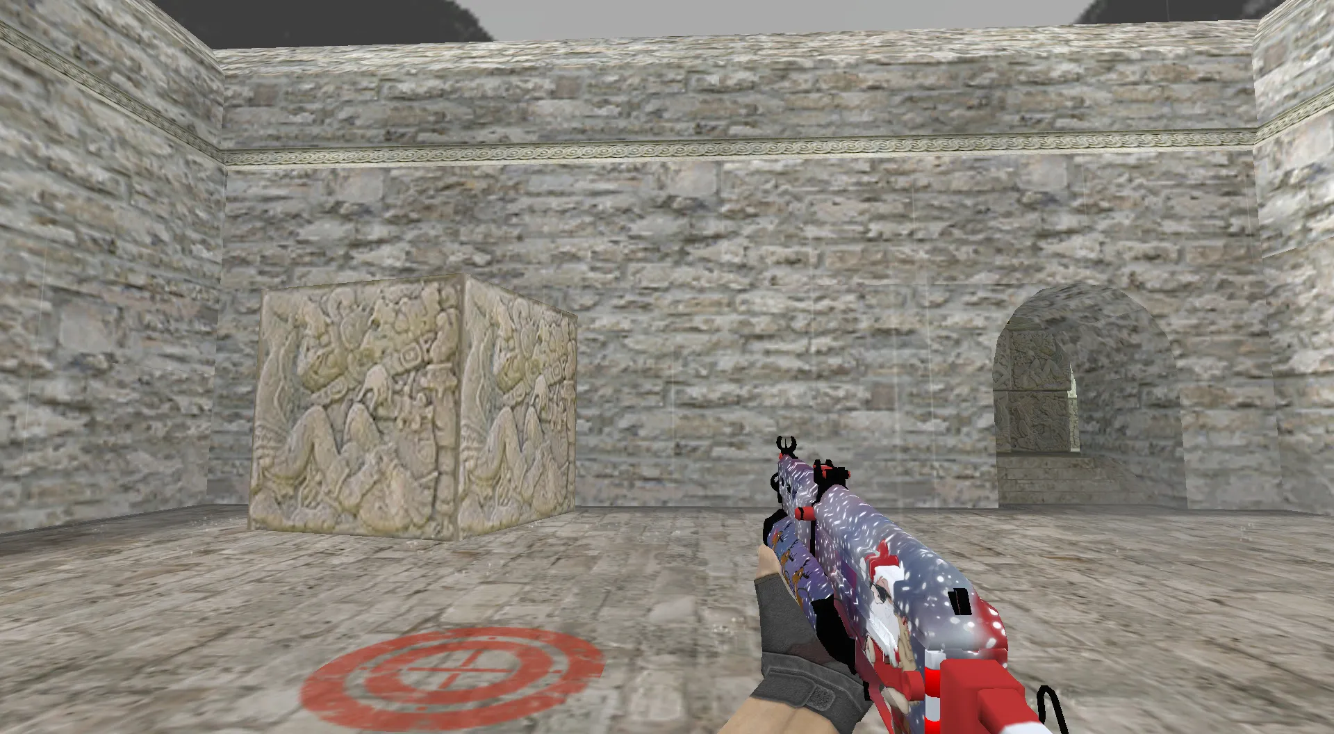 Скриншот Модель Бизон Санта для CS 1.6 - Уникальный скин для фанатов