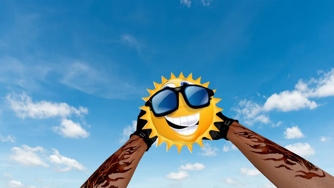 Скриншот Модель «Sunny Smile Grenade» для CS 1.6: v_ p_ w_ модель, звуки, осмотр, текстуры