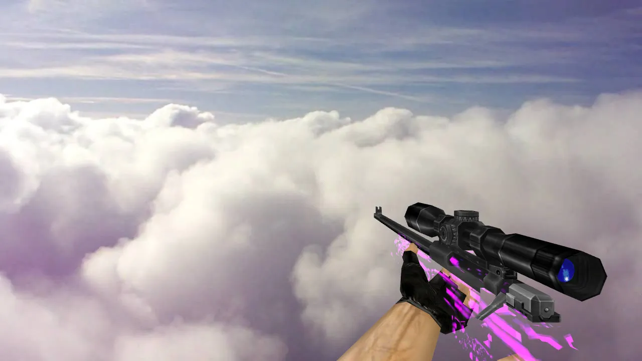 Скриншот Модель «Default AWP Rave» для CS 1.6 - Качество и Точность