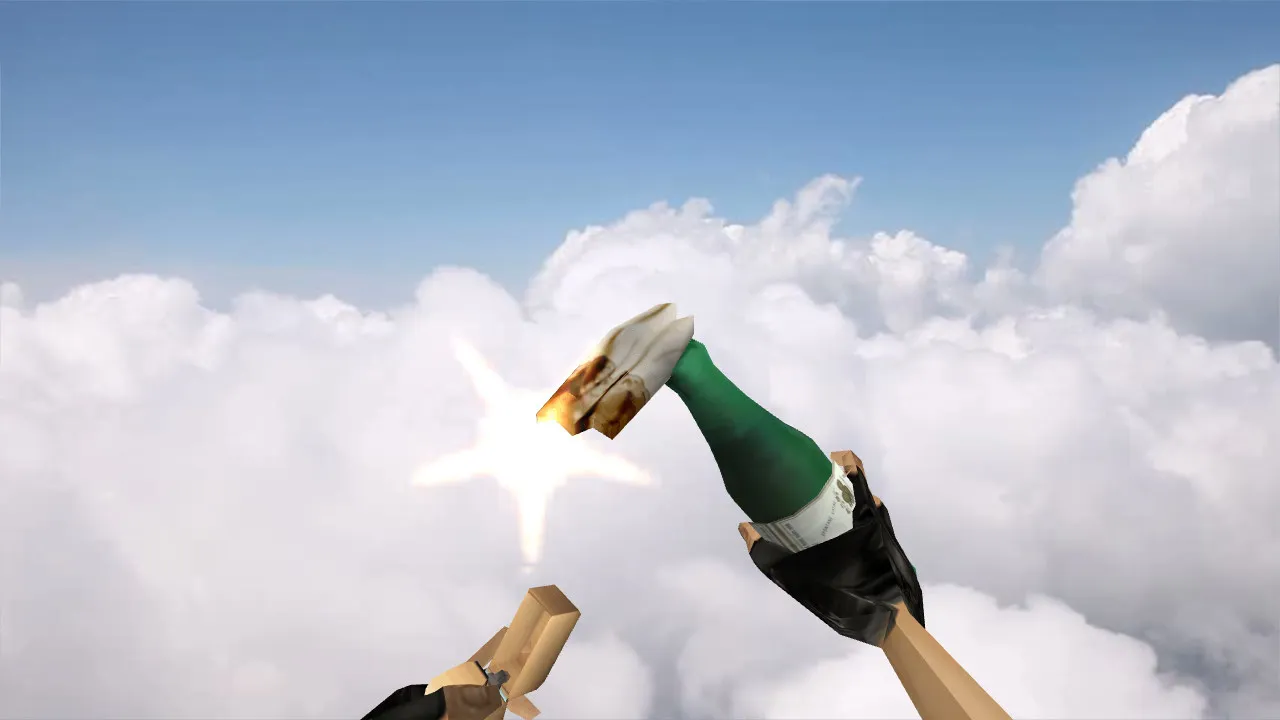 Скриншот Модель «Kriek Girardin 1882 Molotov» для CS 1.6: v_, p_, w_ граната, звуки и анимация осмотра