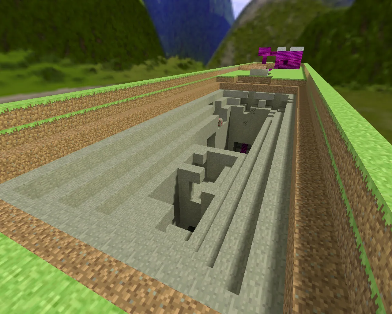 Скриншот  Карта awp_minecraft для CS 1.6: точки под AWP, .nav для ботов и оптимизация wpoly/epoly