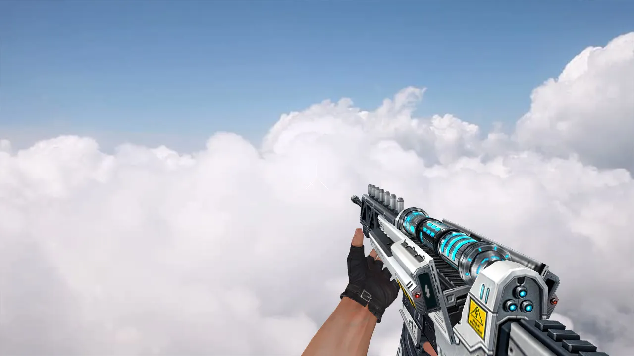 Скриншот Модель «Stun Rifle» v_ak47_p, p_ak47_p, w_ak47_p для CS 1.6: звуки, анимация осмотра, текстуры и настройка