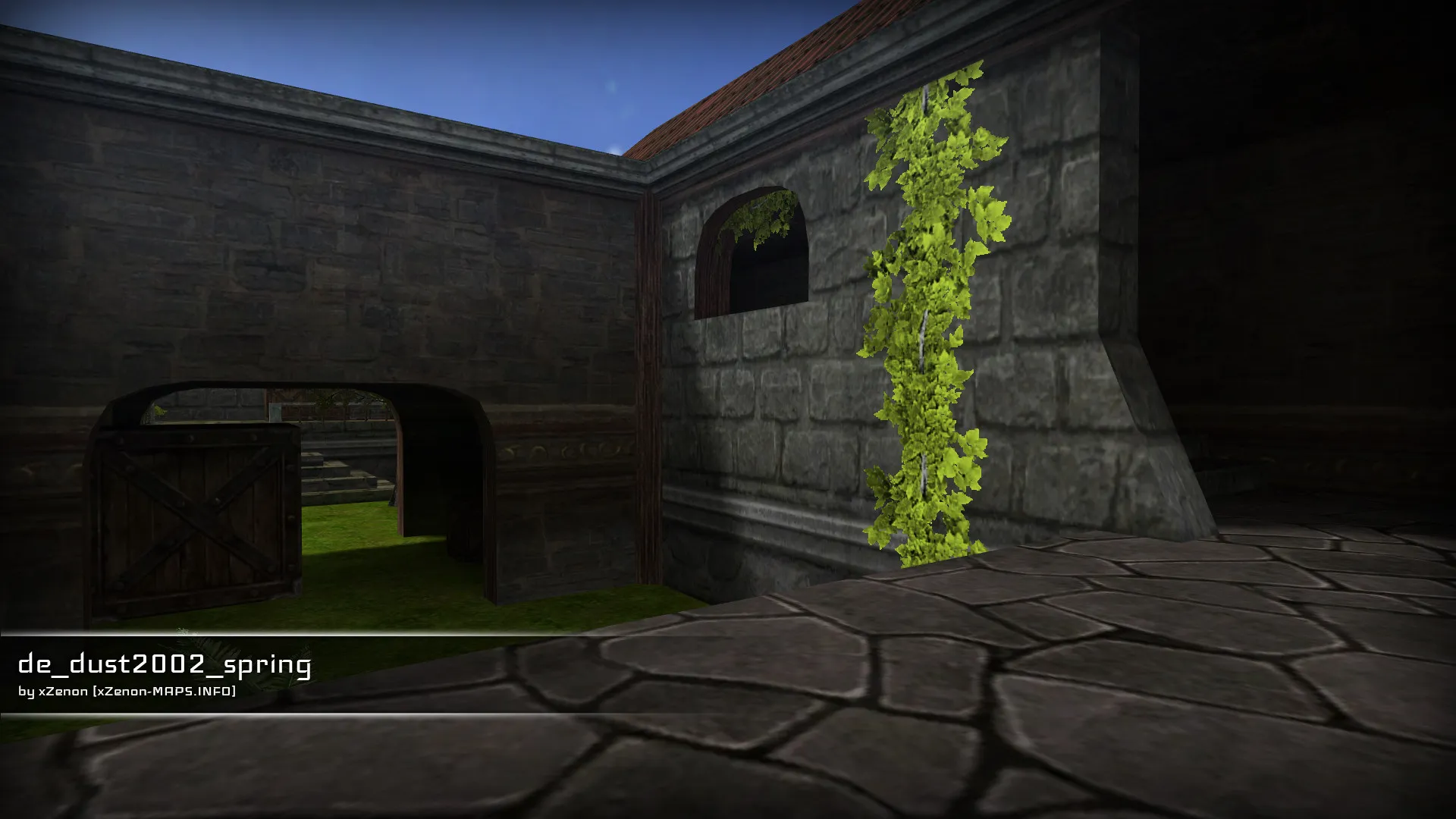 Скриншот  Карта de_dust2002_spring_b1 для CS 1.6: быстрый обзор, точки, тактика, .nav, оптимизация