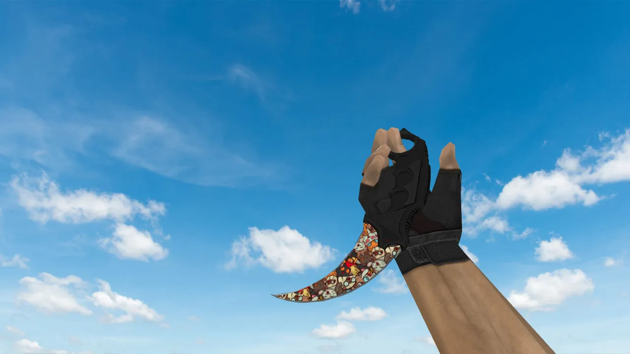 Скриншот Модель ножа «Керамбит «Лапки»» для CS 1.6: v_, p_, w_ модели, звуки, анимация осмотра и качество текстур