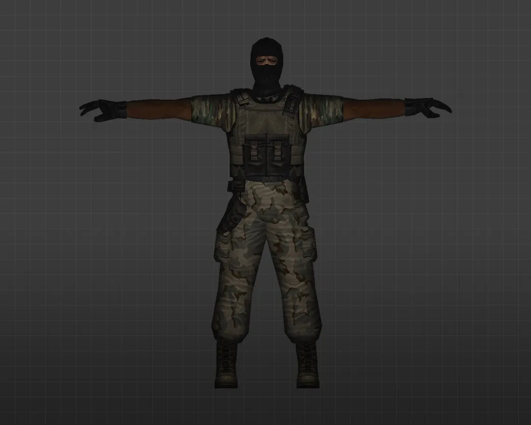 Скриншот Модель «Сыны пустини» для CS 1.6 - Уникальный скин для игроков