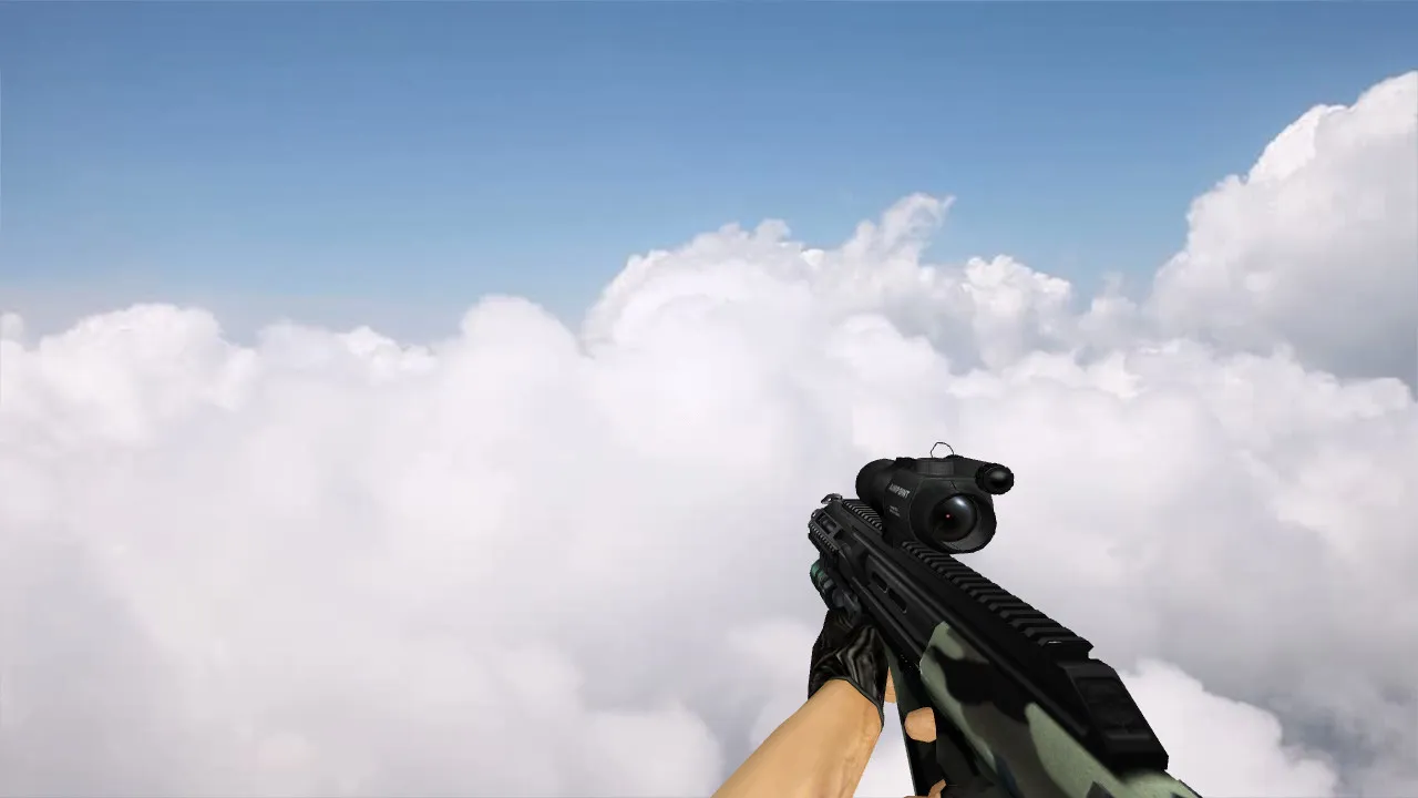 Скриншот Модель AUG A3 Camo для CS 1.6 - Качество и Тактика