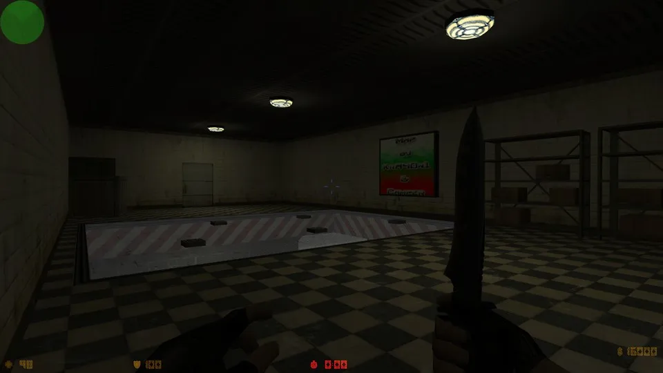 Скриншот  deathrun_toxic_pg для CS 1.6: карта для тренировки, тактика за CT и T, точки ловушек и прохождение