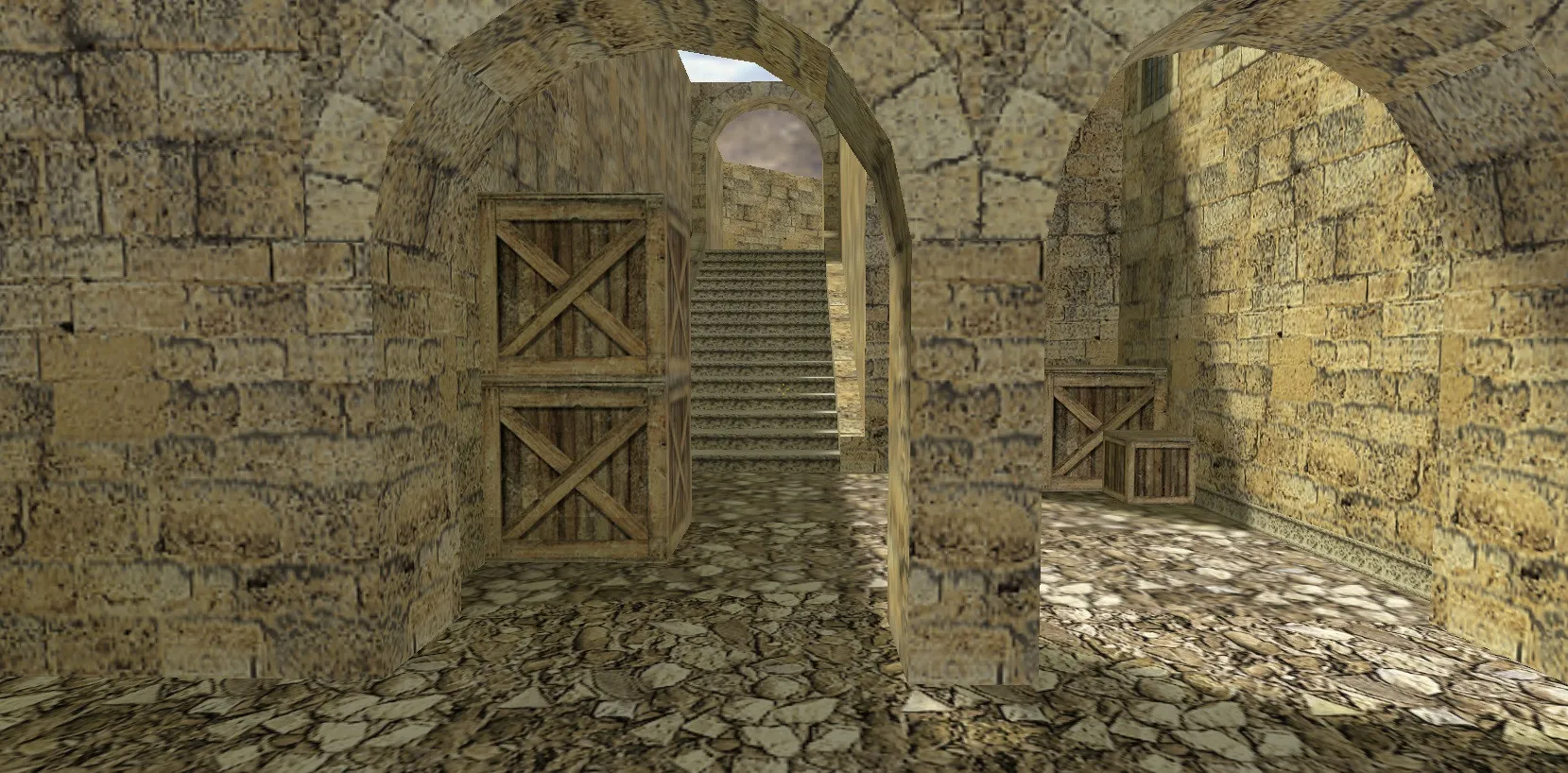 Скриншот Карта de_bashkortostan для CS 1.6: тактика за T и CT, точки контроля, .nav и оптимизация