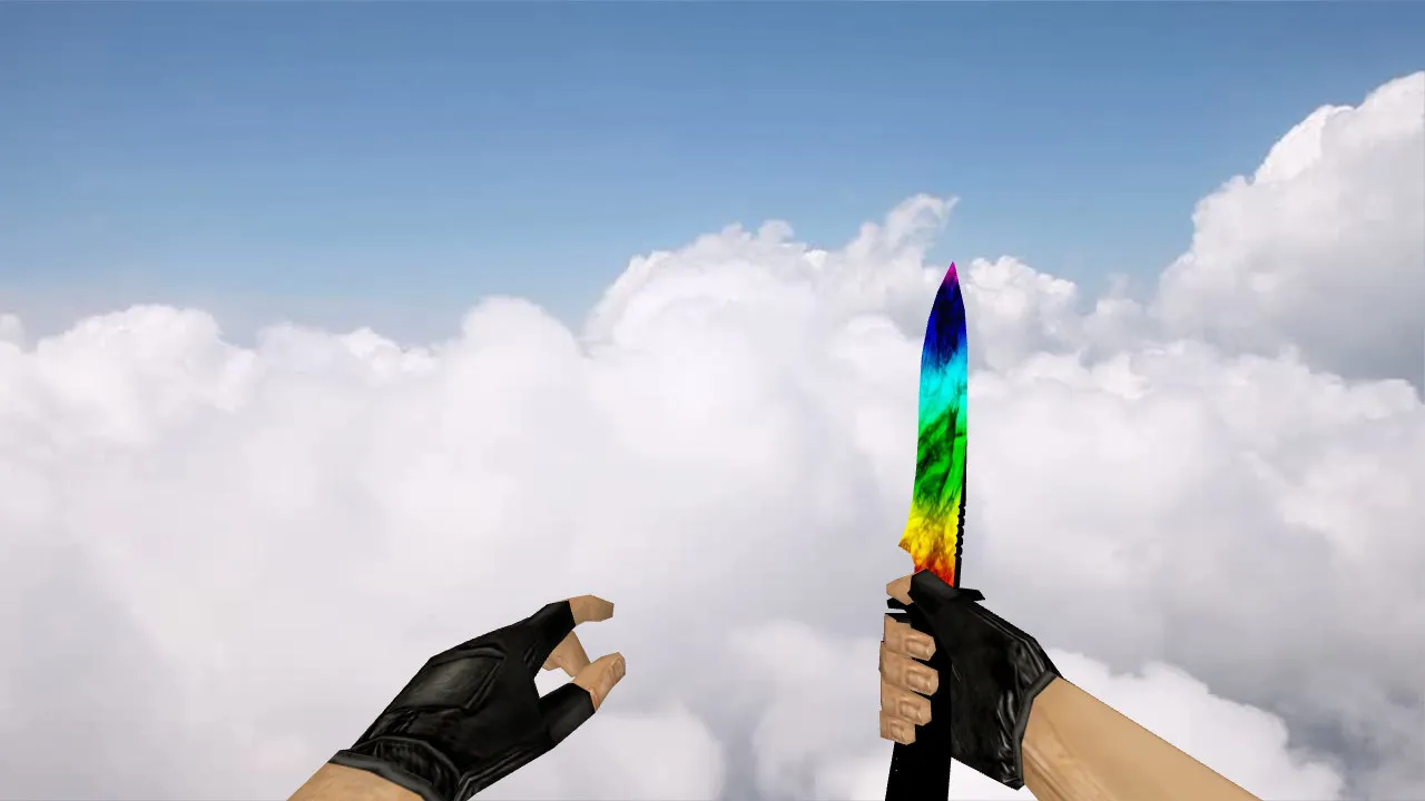 Скриншот Default Knife Marbale для CS 1.6: v_, p_, w_ модели, анимация осмотра, звук и текстуры