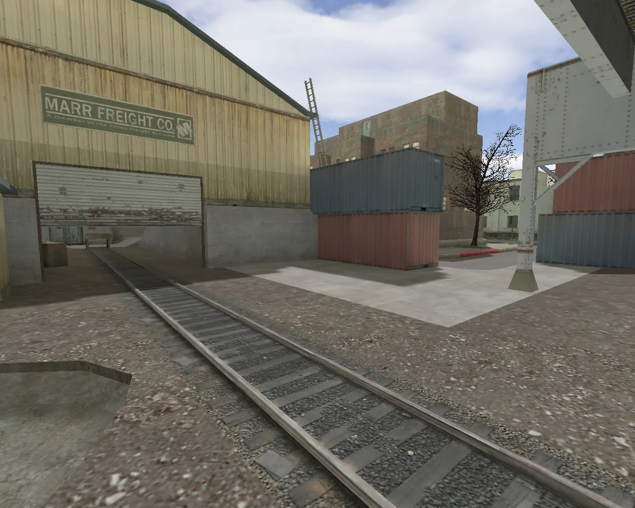 Скриншот  Карта cs_assault_hd для CS 1.6: HD-текстуры, баланс сторон, точки под CT/T и работа с .nav