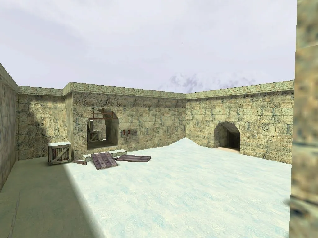 Скриншот  Карта de_snowball для CS 1.6 - Тактические возможности и стратегия