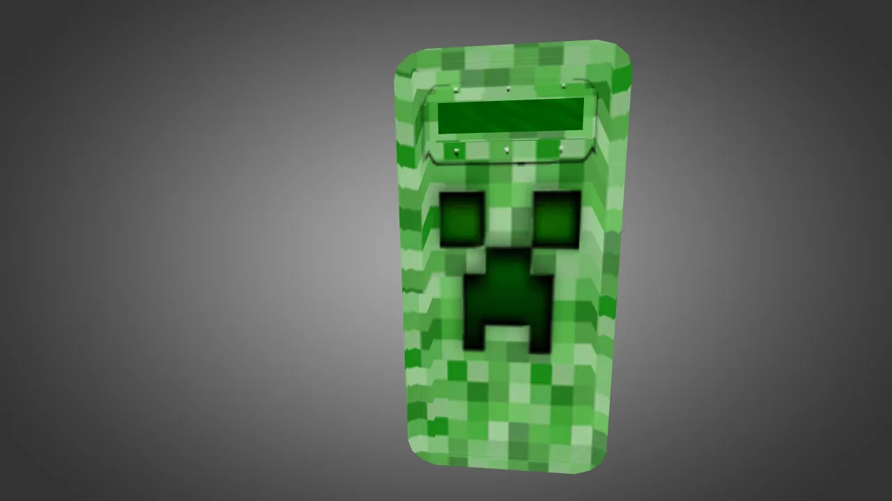 Скриншот Модель «Minecraft Creeper Shield» для CS 1.6: v_/p_/w_ щит, звуки и анимация осмотра