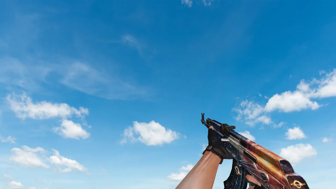 Скриншот Пак моделей оружия «Galaxy Weapon Set» для CS 1.6: v_, p_, w_ модели, звуки, анимация осмотра и качество текстур