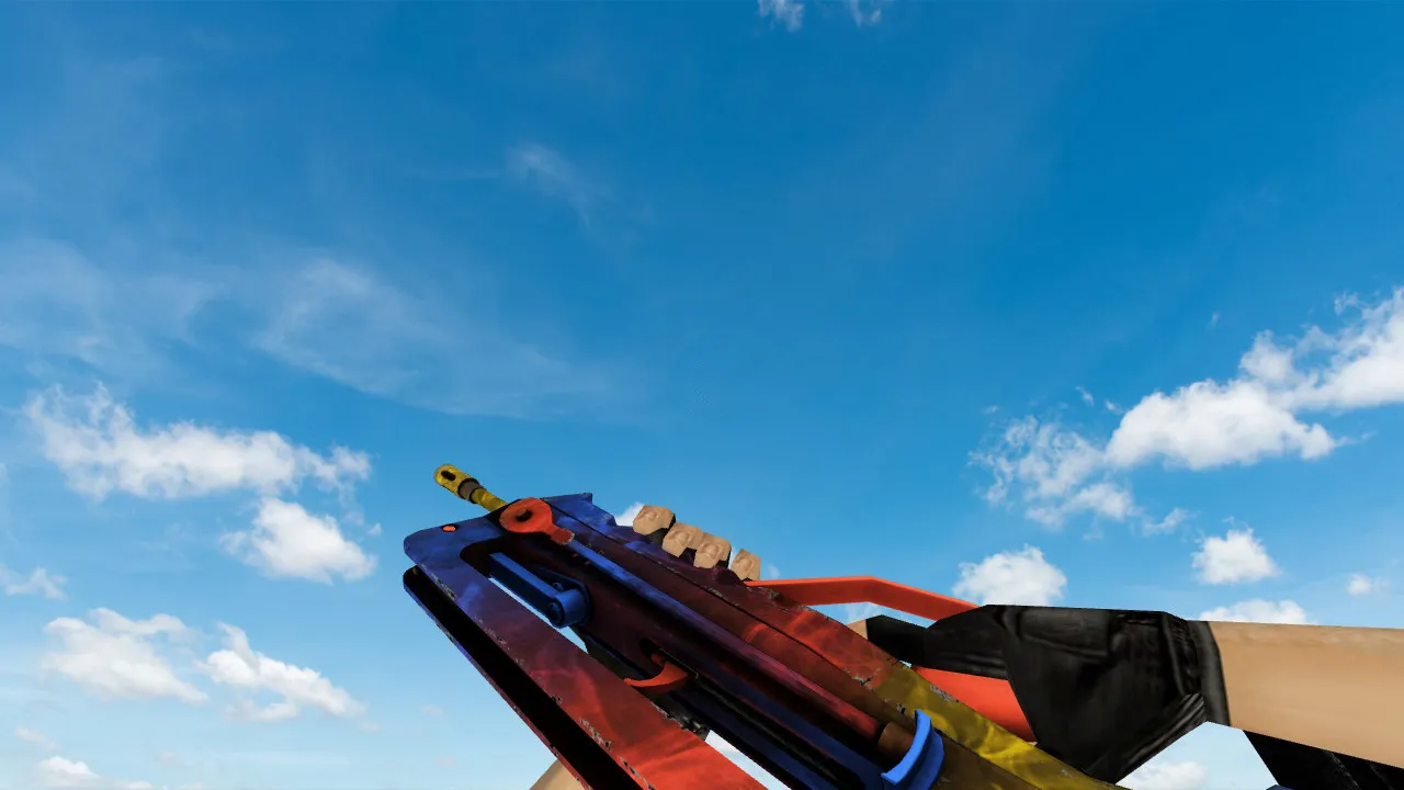 Скриншот Модель Famas 'Мраморный градиент' для CS 1.6 - Качественные текстуры и анимация