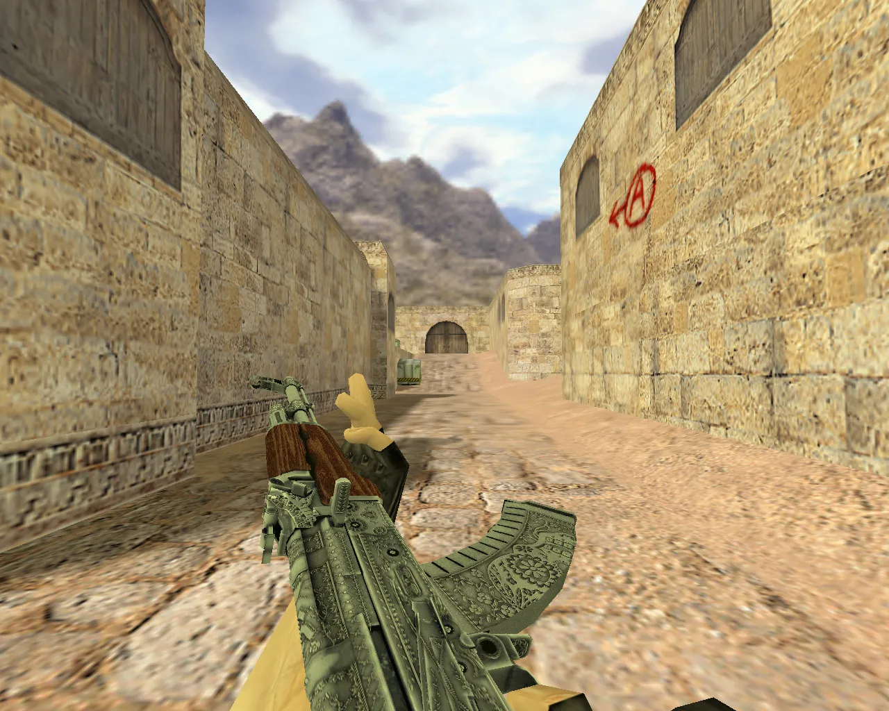 Скриншот Модель «АК-47 Картель» для CS 1.6 - Качественная текстура и анимация