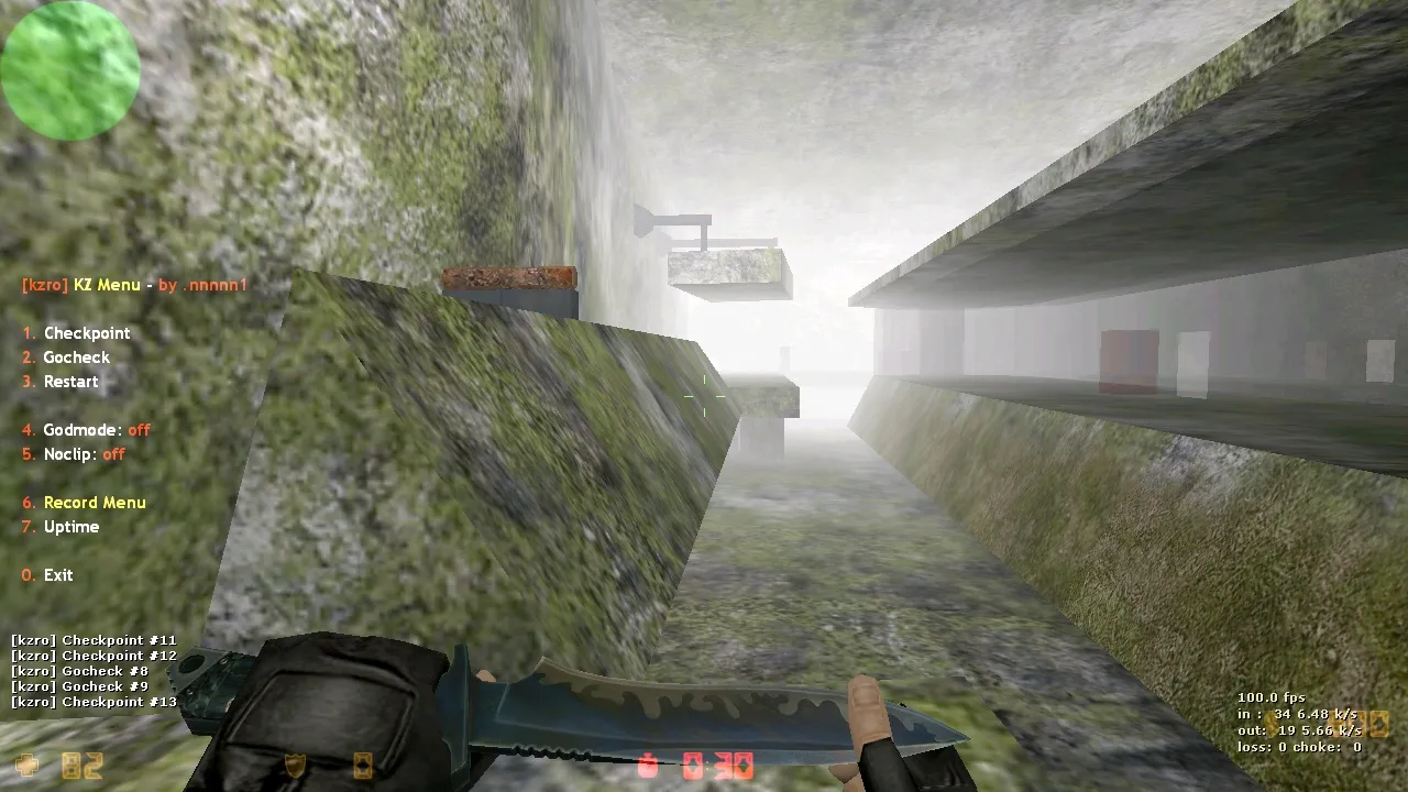 Скриншот  deathrun_absolute для CS 1.6: ловушки, тайминги и точки для CT/T без лагов