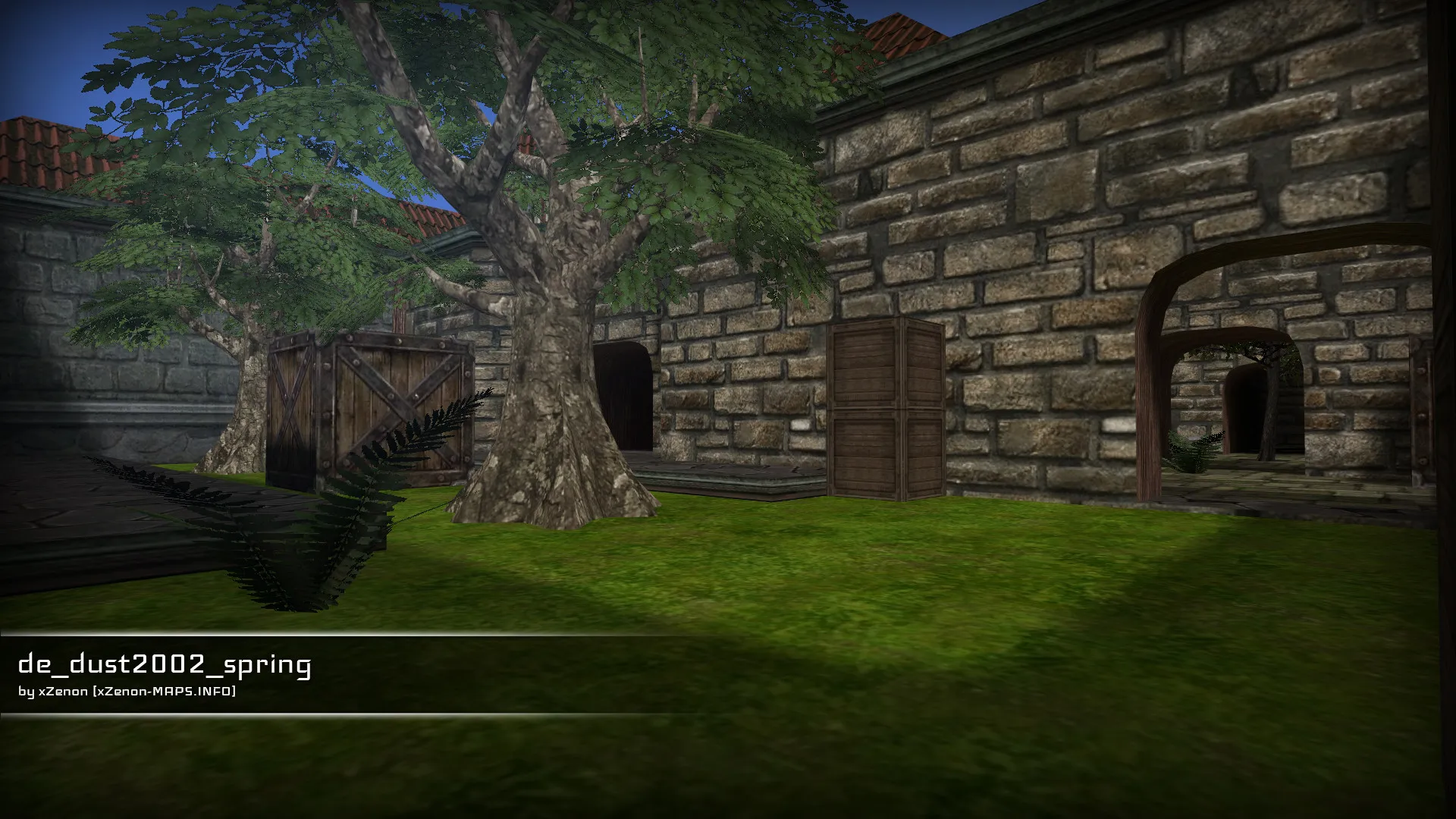 Скриншот  Карта de_dust2002_spring_b1 для CS 1.6: быстрый обзор, точки, тактика, .nav, оптимизация